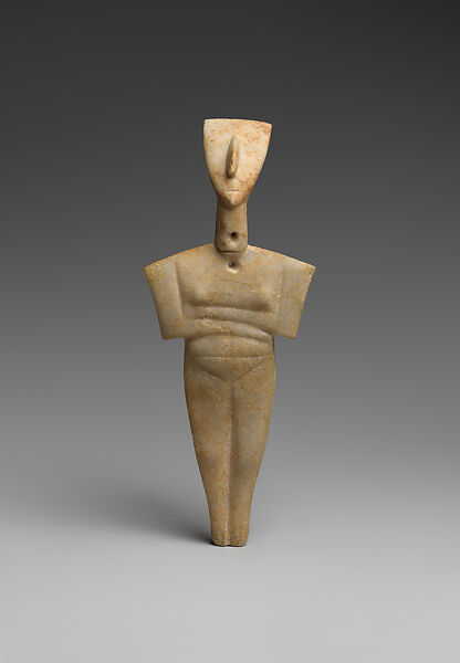 Marble female figure, Marble, Cycladic 