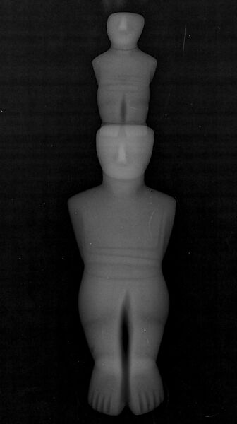 Marble double female figure, Marble, Cycladic