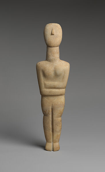 Marble female figure, Marble, Cycladic 