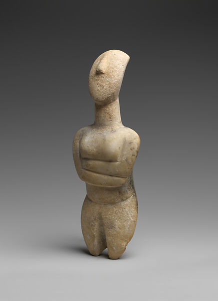Marble female figure, Marble, Cycladic