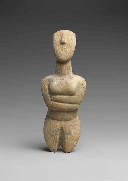 Marble Female Figure Cycladic Early Cycladic Ii The Metropolitan Museum Of Art