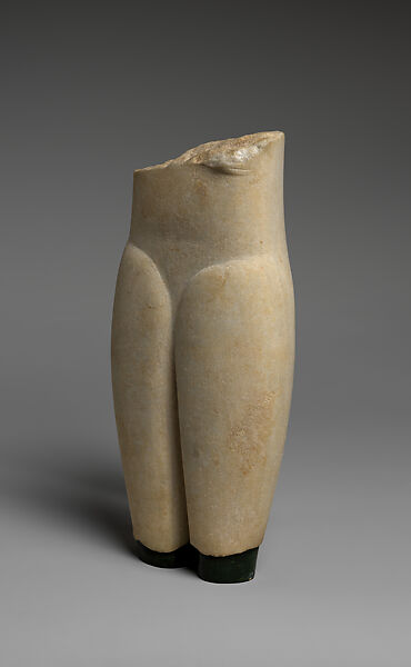 Marble torso of a figure, Marble, Cycladic