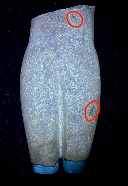 Marble torso of a figure, Marble, Cycladic