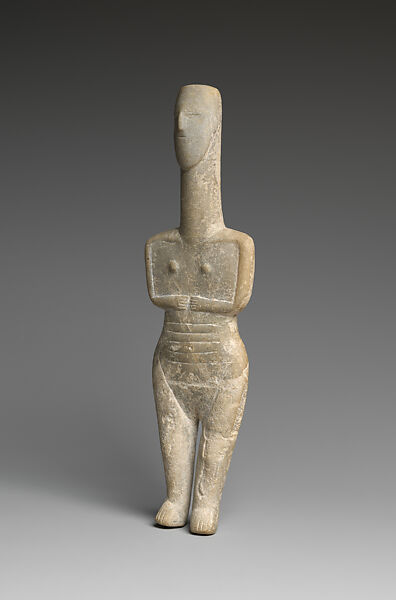 Marble female figure, Marble, Cycladic