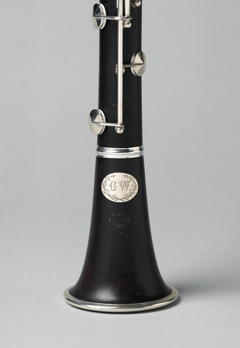 Clarinet in B-flat, Buffet, Crampon &amp; Cie. (founded 1859), grenadilla (dalbergia melanoxylon), silver, cork, French
