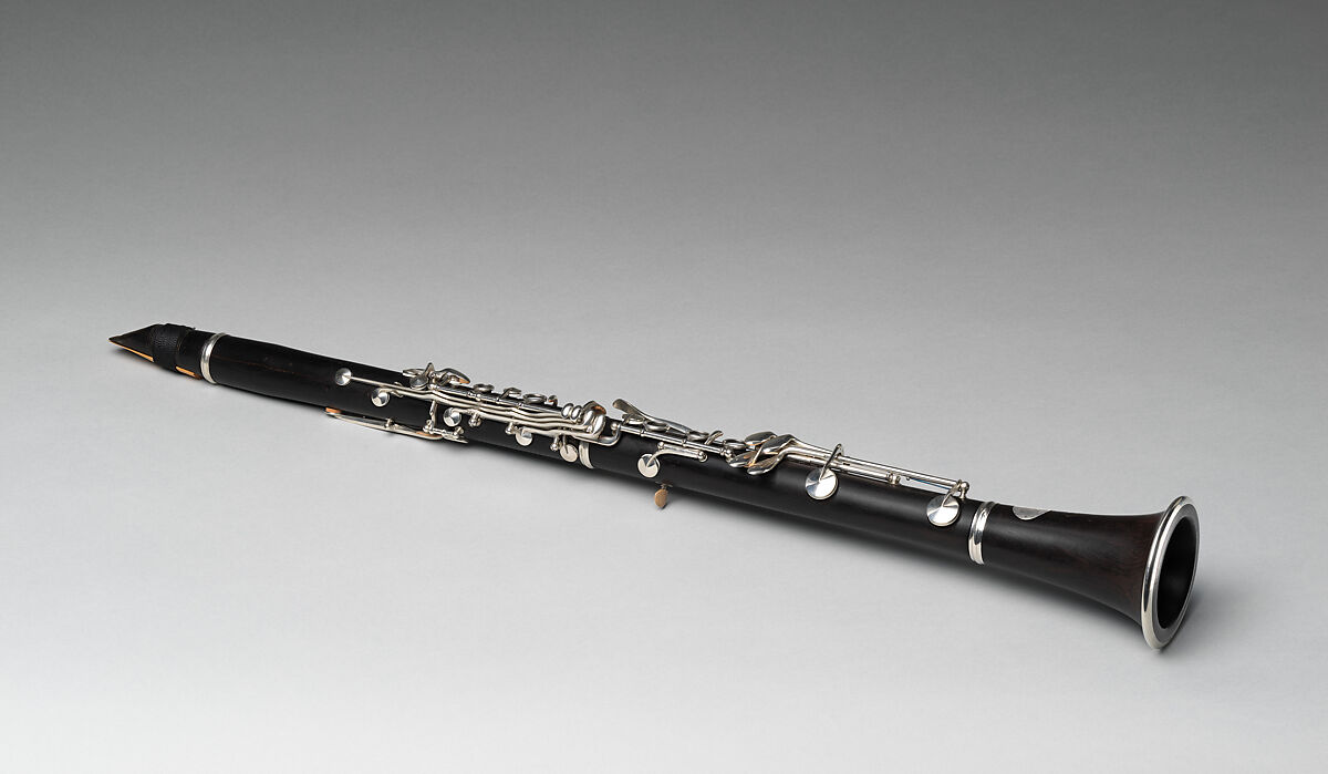 Clarinet in B-flat, Buffet, Crampon &amp; Cie. (founded 1859), grenadilla (dalbergia melanoxylon), silver, cork, French