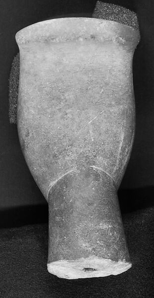 Marble head of a figure, Marble, Cycladic