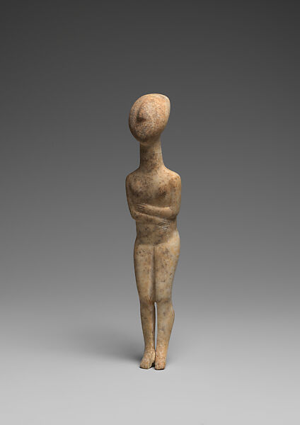 Marble female figure, Marble, Cycladic