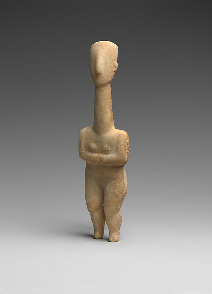 Marble female figure, Marble, Cycladic