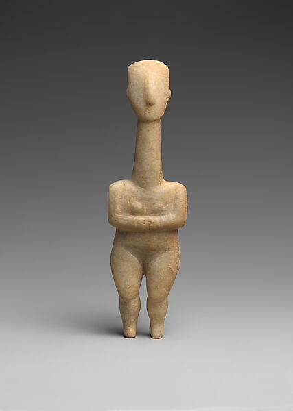 Marble female figure, Marble, Cycladic 