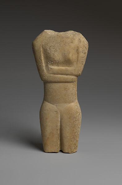 Marble torso of a figure, Marble, Cycladic 