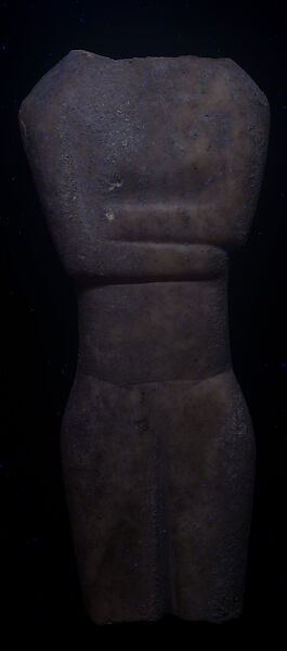 Marble torso of a figure, Marble, Cycladic