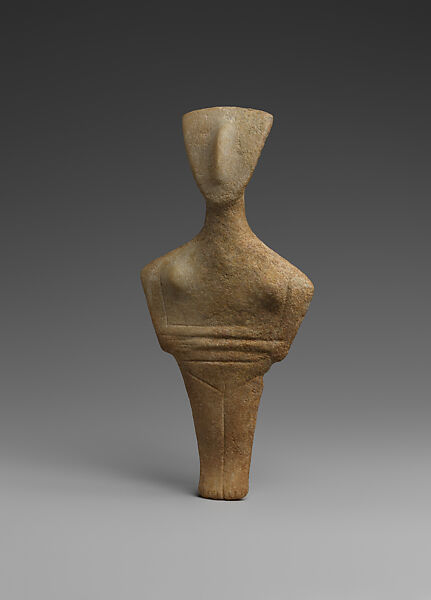 Marble female figure, Marble, Cycladic