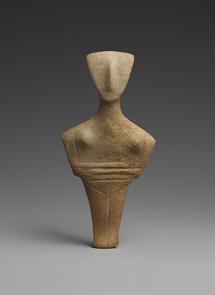 Marble female figure, Marble, Cycladic 