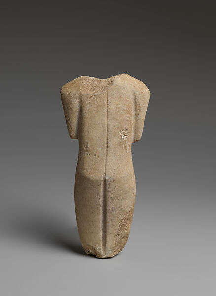 Marble torso of a figure, Marble, Cycladic
