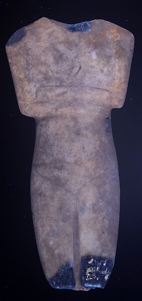 Marble torso of a figure, Marble, Cycladic