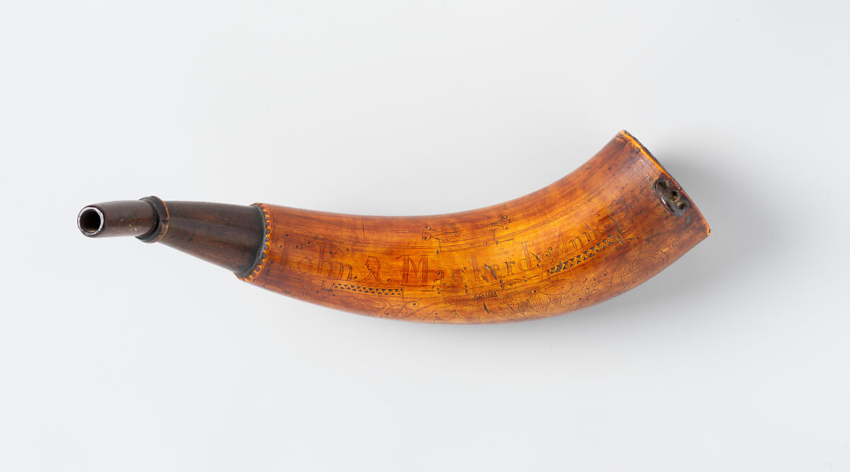 John Bush, Powder Horn of John Mahard, Colonial American