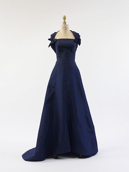 Evening dress, Jean Dessès (French (born Egypt), Alexandria 1904–1970 Athens), silk, French 