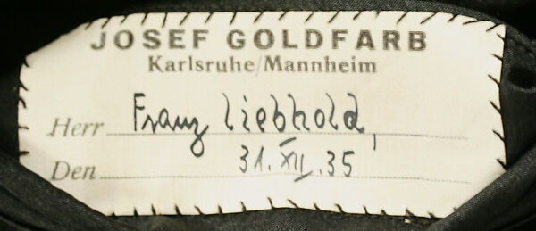 Suit, wool, silk, German