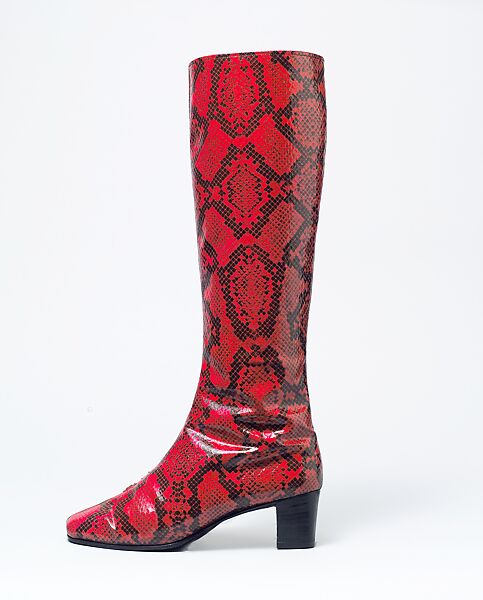 Boots, Roger Vivier (French, 1913–1998), plastic, leather, French 