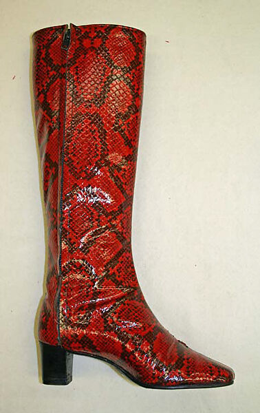 Boots, Roger Vivier (French, 1913–1998), plastic, leather, French