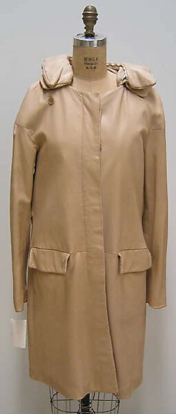 Coat, Helmut Lang (Austrian, born 1956), leather, Austrian 