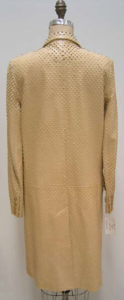 Coat, Helmut Lang (Austrian, born 1956), leather, Austrian