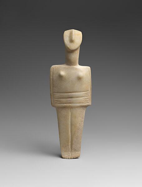 Marble female figure, Marble, Cycladic