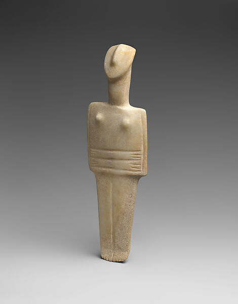 Marble female figure, Marble, Cycladic