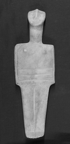 Marble female figure, Marble, Cycladic
