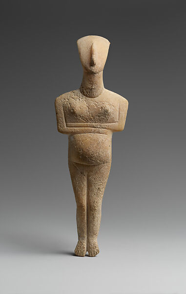 Marble female figure, Marble, Cycladic