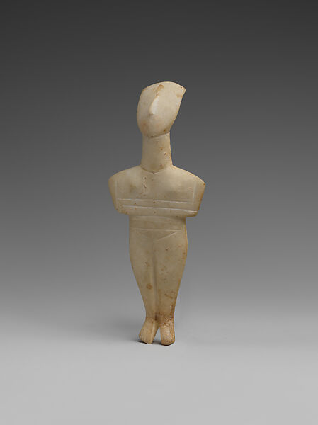 Marble female figure, Marble, Cycladic