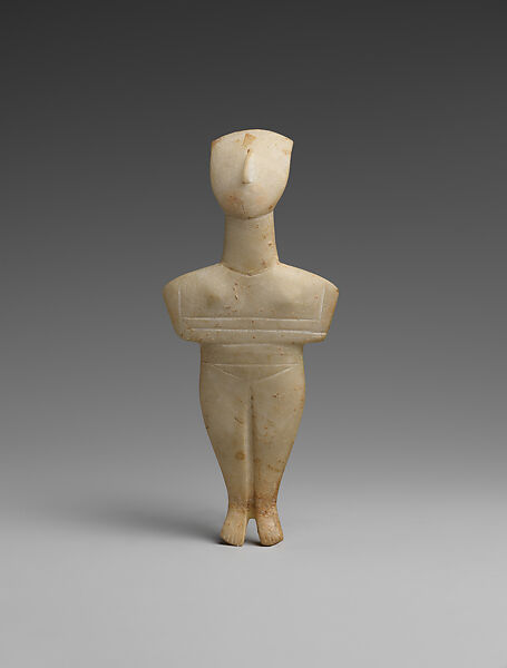 Marble female figure, Marble, Cycladic