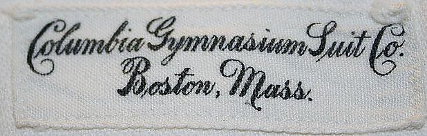 Athletic ensemble, (a–c, f) Columbia Gymnasium Suit Co. (American), (a, d, e) wool; (b, c) cotton; (f) linen, American
