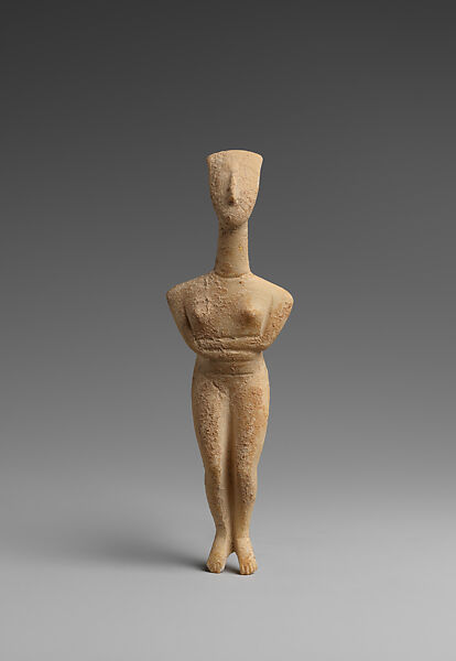 Marble Female Figure Cycladic Early Cycladic Ii The Metropolitan Museum Of Art