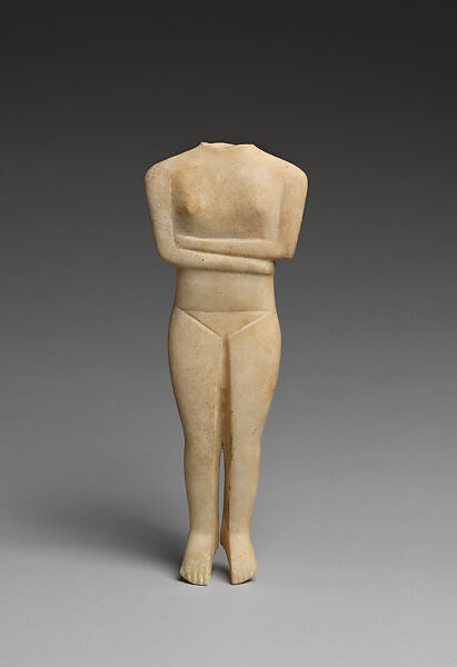 Marble female figure, Marble, Cycladic 