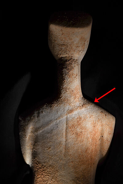 Marble female figure, Marble, Cycladic