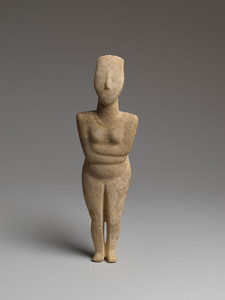 Marble female figure, Marble, Cycladic 