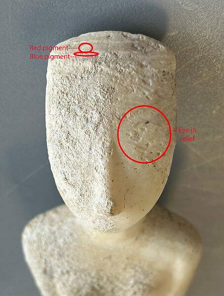 Marble female figure, Marble, Cycladic