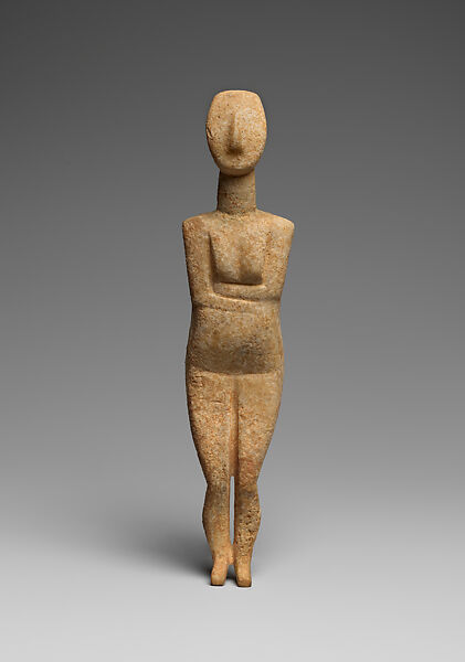 Marble female figure, Marble, Cycladic