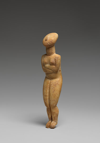 Marble female figure, Marble, Cycladic