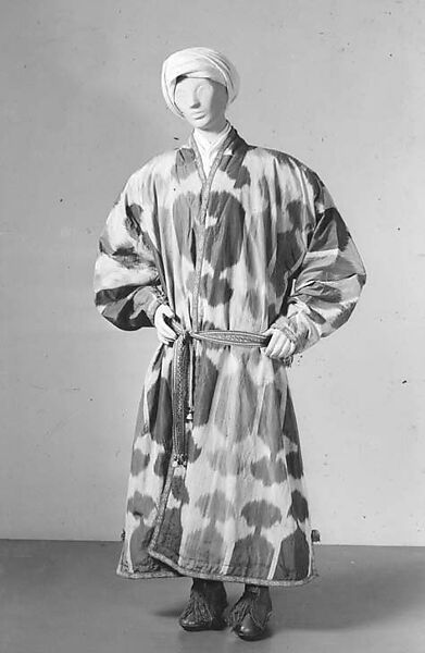 Coat, Silk; ikat woven