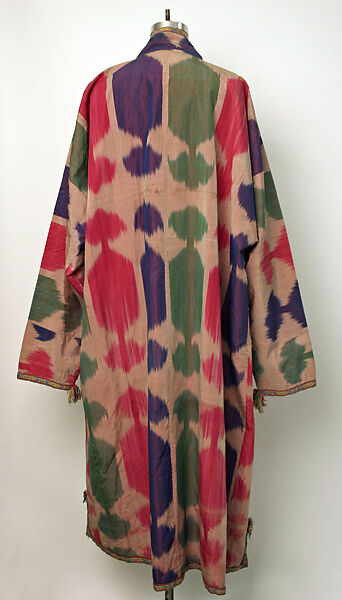 Coat, Silk; ikat woven