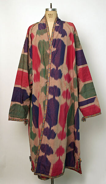 Coat, Silk; ikat woven 