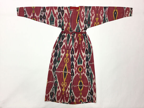 Kaftan, Cotton, silk; ikat woven