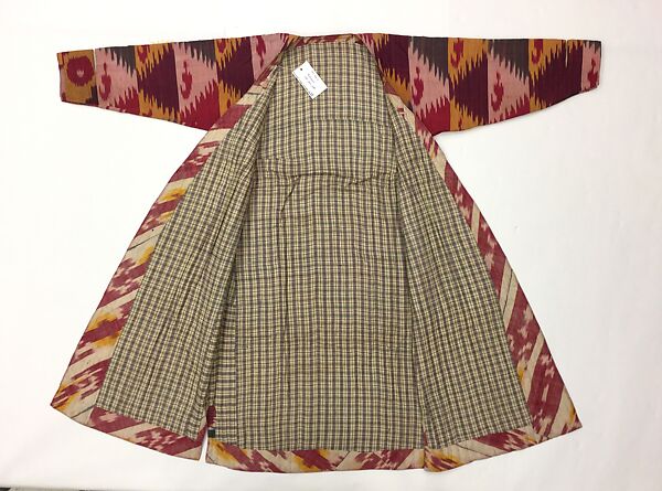 Kaftan, Silk, cotton; ikat woven