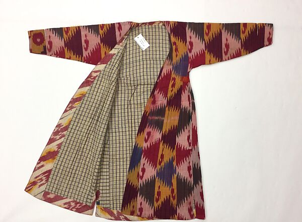 Kaftan, Silk, cotton; ikat woven