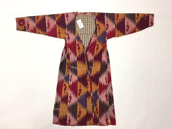 Kaftan, Silk, cotton; ikat woven