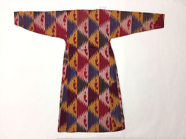 Kaftan, Silk, cotton; ikat woven