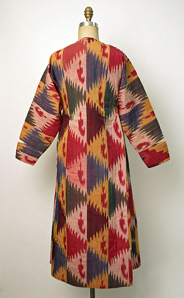 Kaftan, Silk, cotton; ikat woven